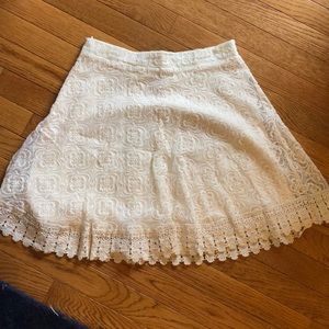 Ivory lace skirt